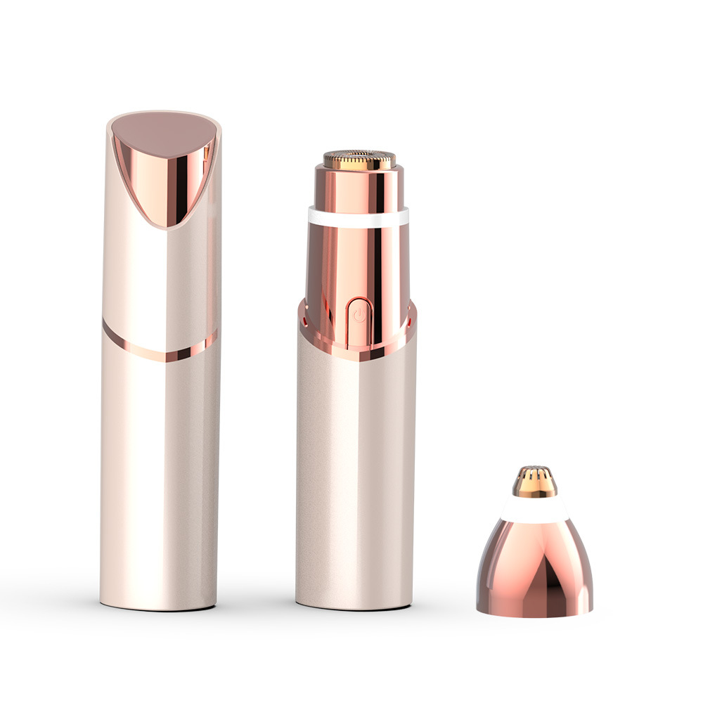 2 shaver lipstick nua in1, trimmer ilfheidhmeach ilfheidhmeach, uirlis bearrtha phríobháidigh ban, gléas baint gruaige leictreach USB leictreach