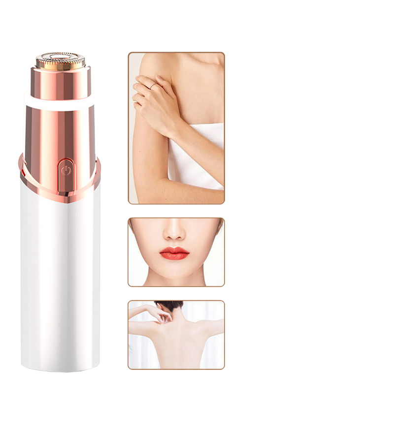 2 shaver lipstick nua in1, trimmer ilfheidhmeach ilfheidhmeach, uirlis bearrtha phríobháidigh ban, gléas baint gruaige leictreach USB leictreach