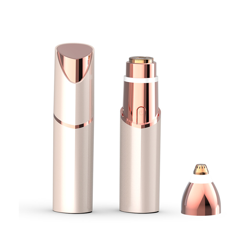 2 shaver lipstick nua in1, trimmer ilfheidhmeach ilfheidhmeach, uirlis bearrtha phríobháidigh ban, gléas baint gruaige leictreach USB leictreach